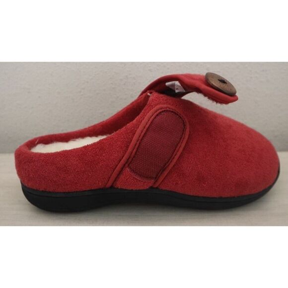 Glolily WMN's Sz 6M Red Mia Faux Shearling Lined Indoor/Outdoor Comfy Slippers - Picture 8 of 16